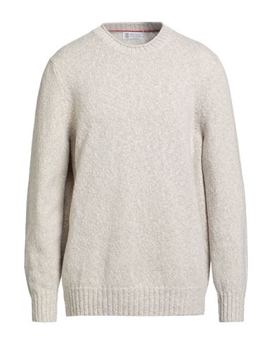 Cashmere Man Sweater Light grey Size 36 Lambswool, Cashmere