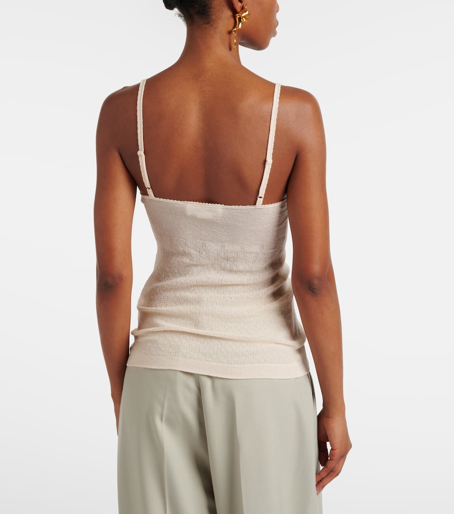 Cami cotton-blend top