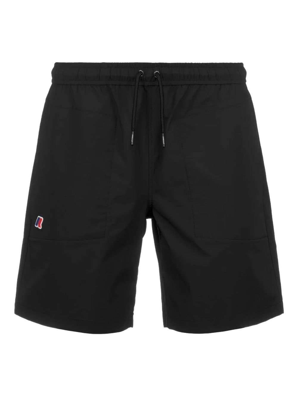 Drawstring logo-detail track shorts - Black