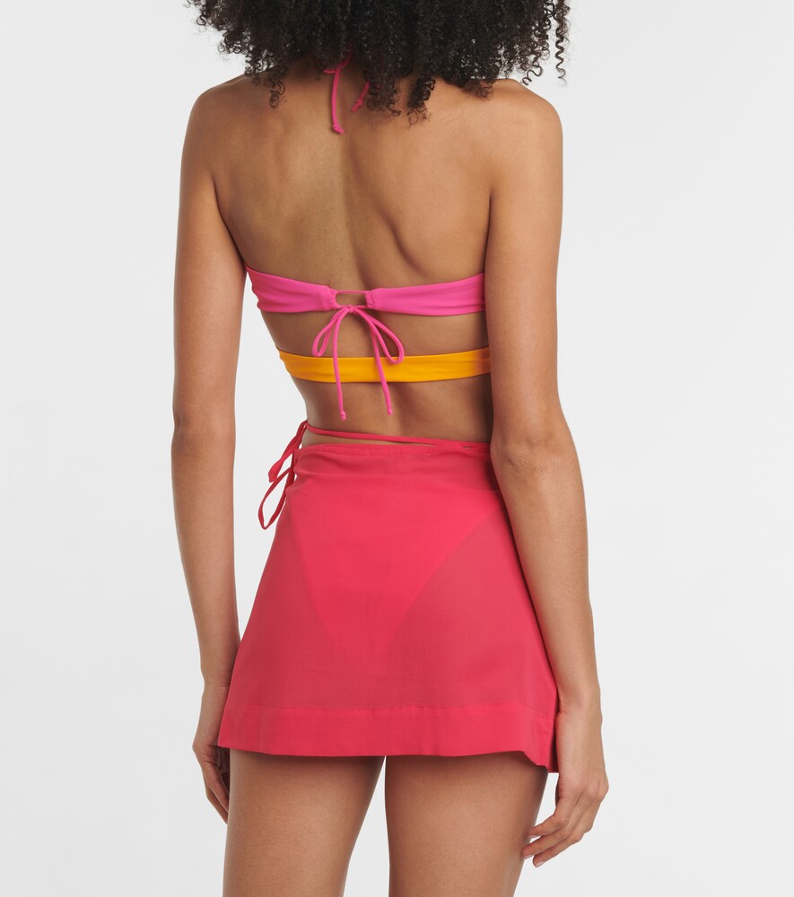Exclusive to Mytheresa - Asymmetric wrap miniskirt