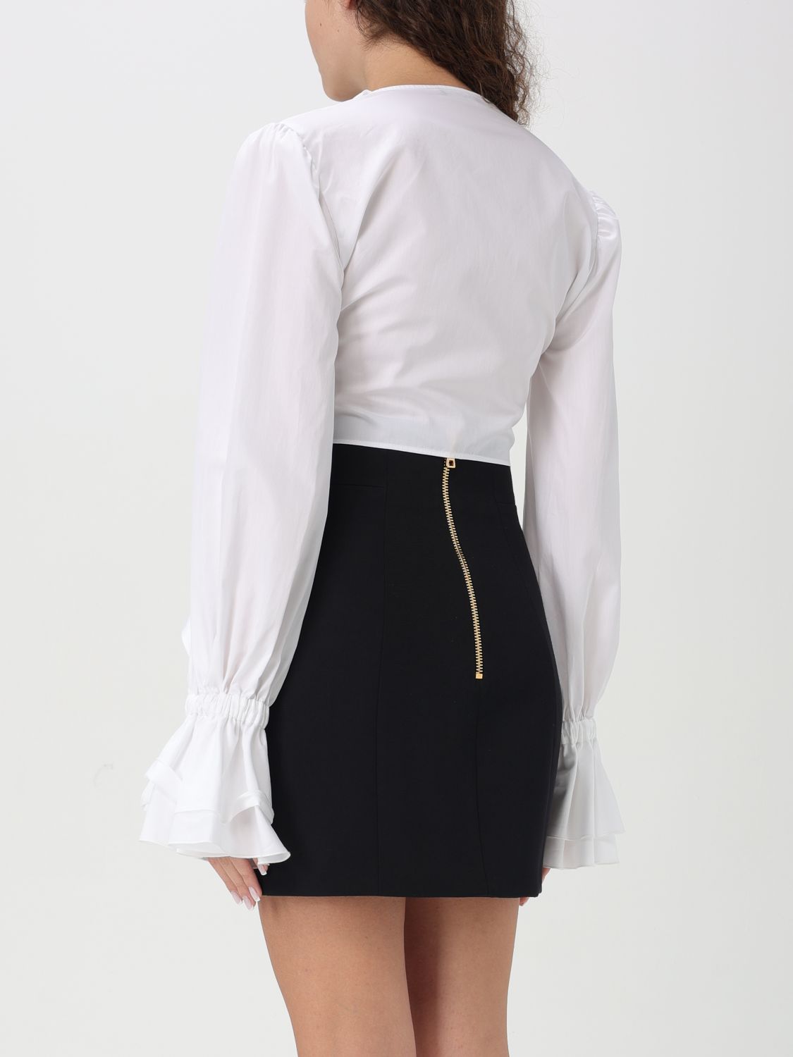 Ruffled blouse - White