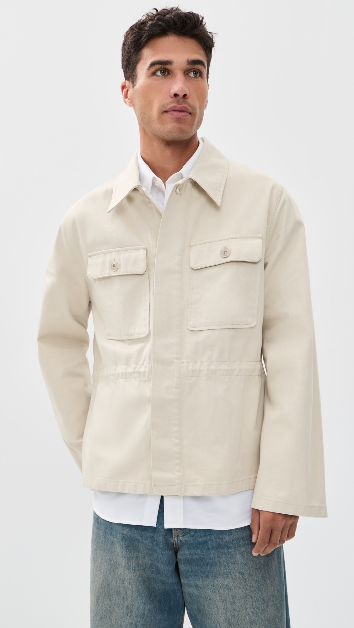 Cotton Unity Jacket Pale Sand Western Gabardine