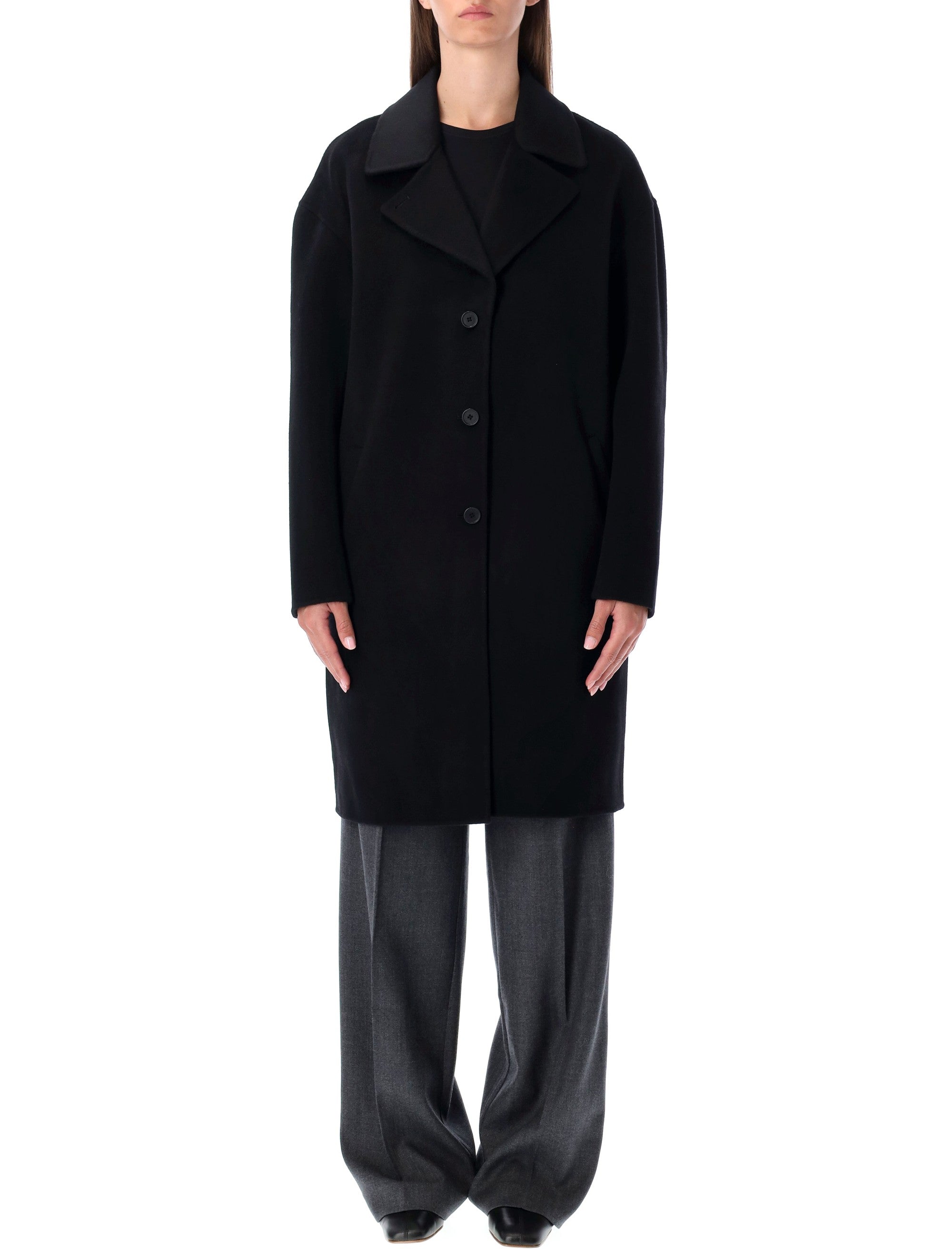 Oversized Wool Blend Coat