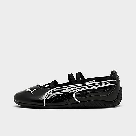 Women's Speedcat Ballet Shoes in Black Glossy