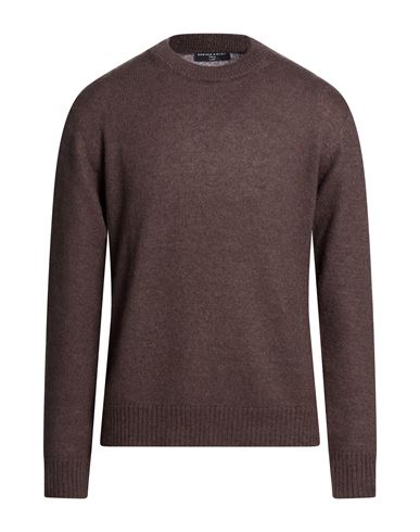 Lab Man Sweater Chocolate brown Size L Merino Wool, Superkid mohair, Cashmere