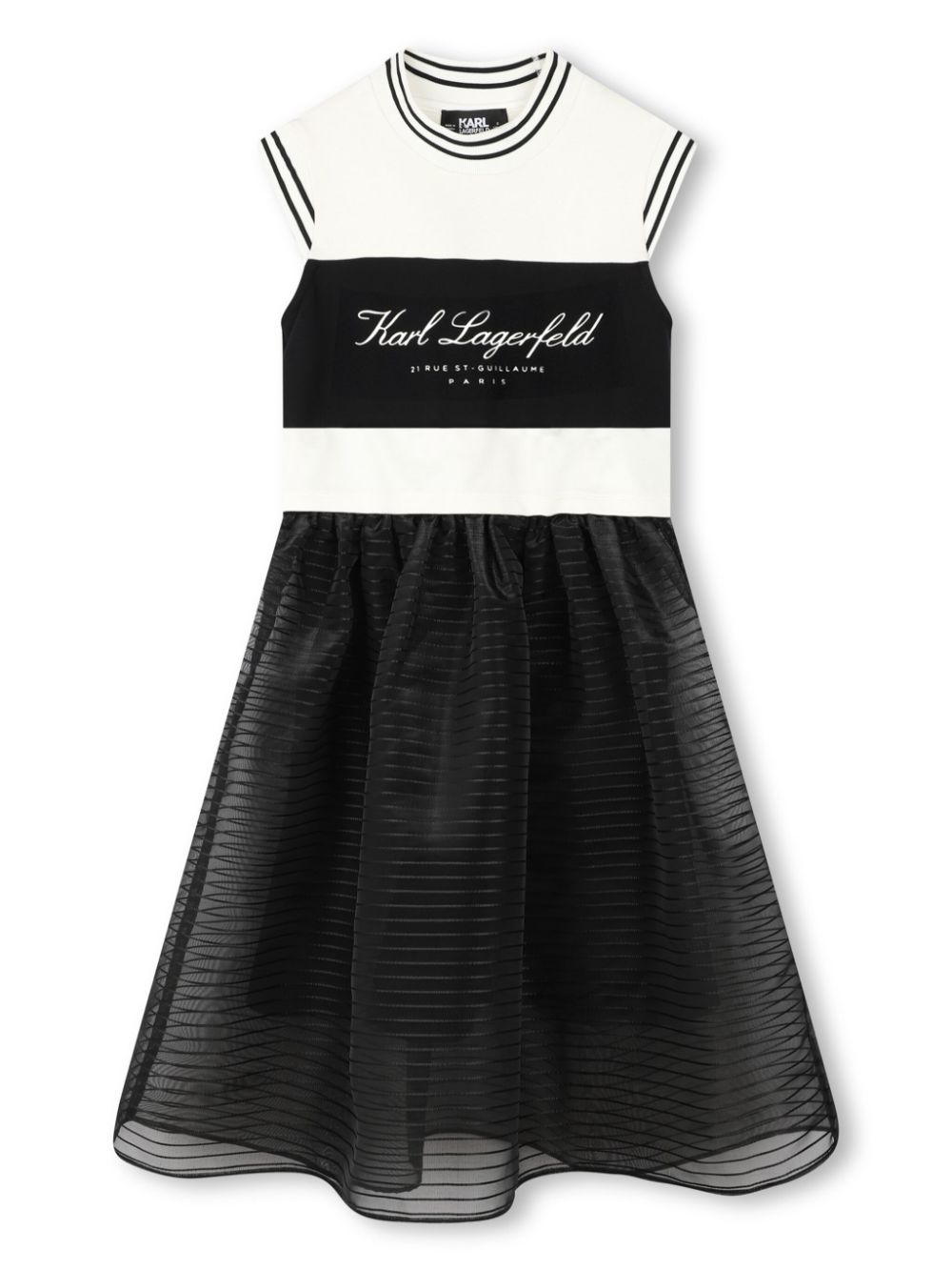 Logo-print mini dress - Black