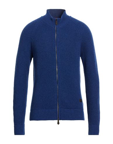 Man Cardigan Bright blue Size M Cashmere