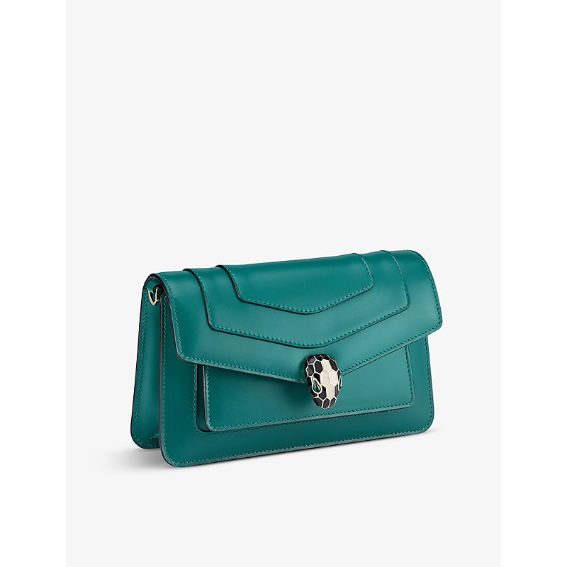 Womens Green Serpenti Forever Leather Cross-body bag 