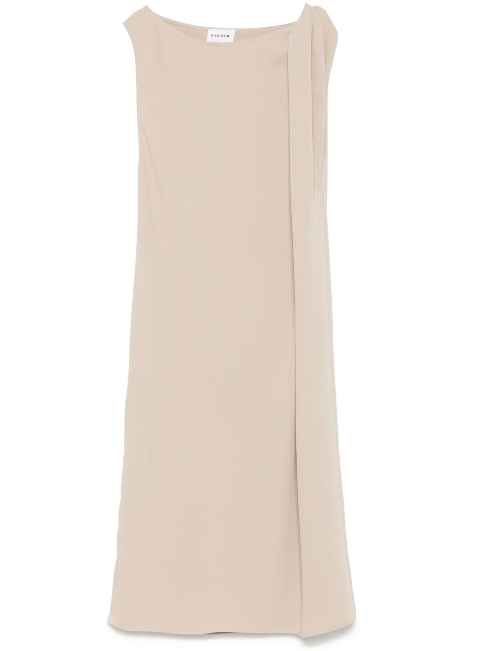 Twist-detailing midi dress - Black