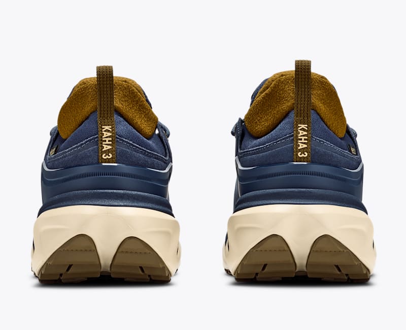 HOKA Men's Kaha 3 Low GTX Shoes in Varsity Navy/Barley Flour