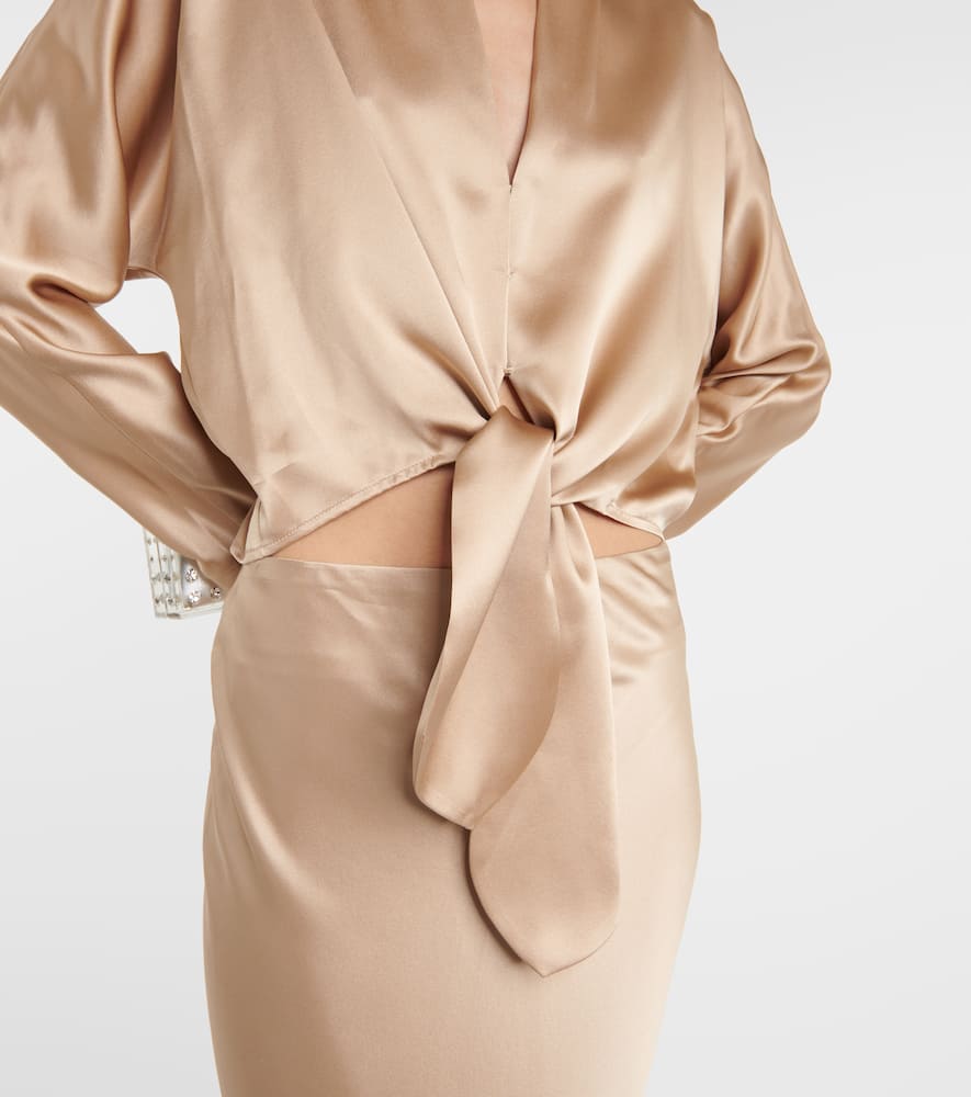 The Sei Silk satin gown