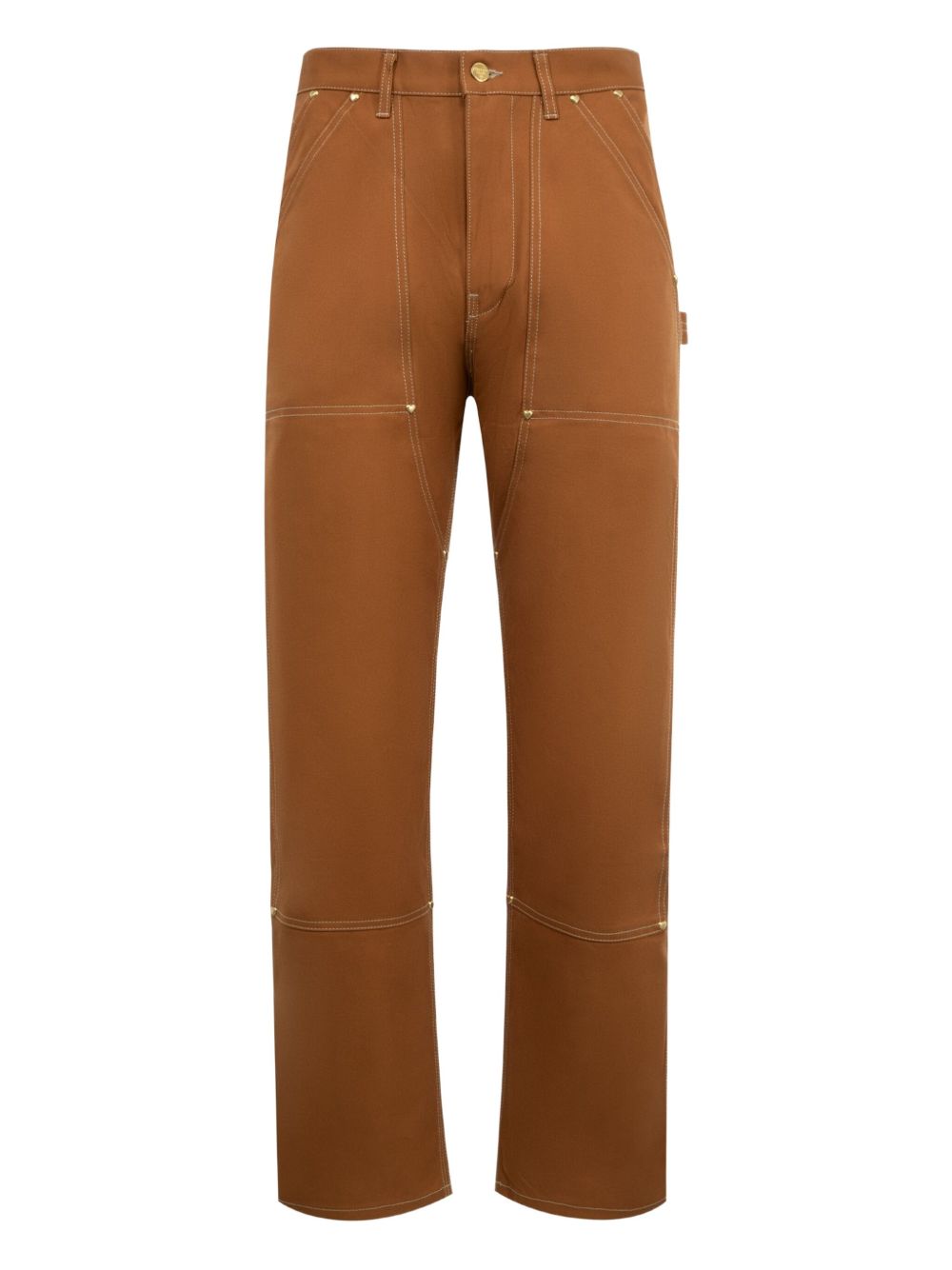 Duck Work stitch-detail cargo pants - Brown