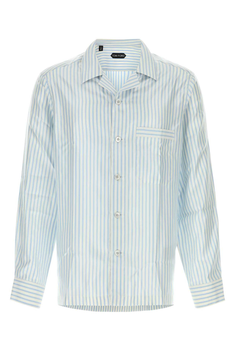 Embroidered Satin Shirt