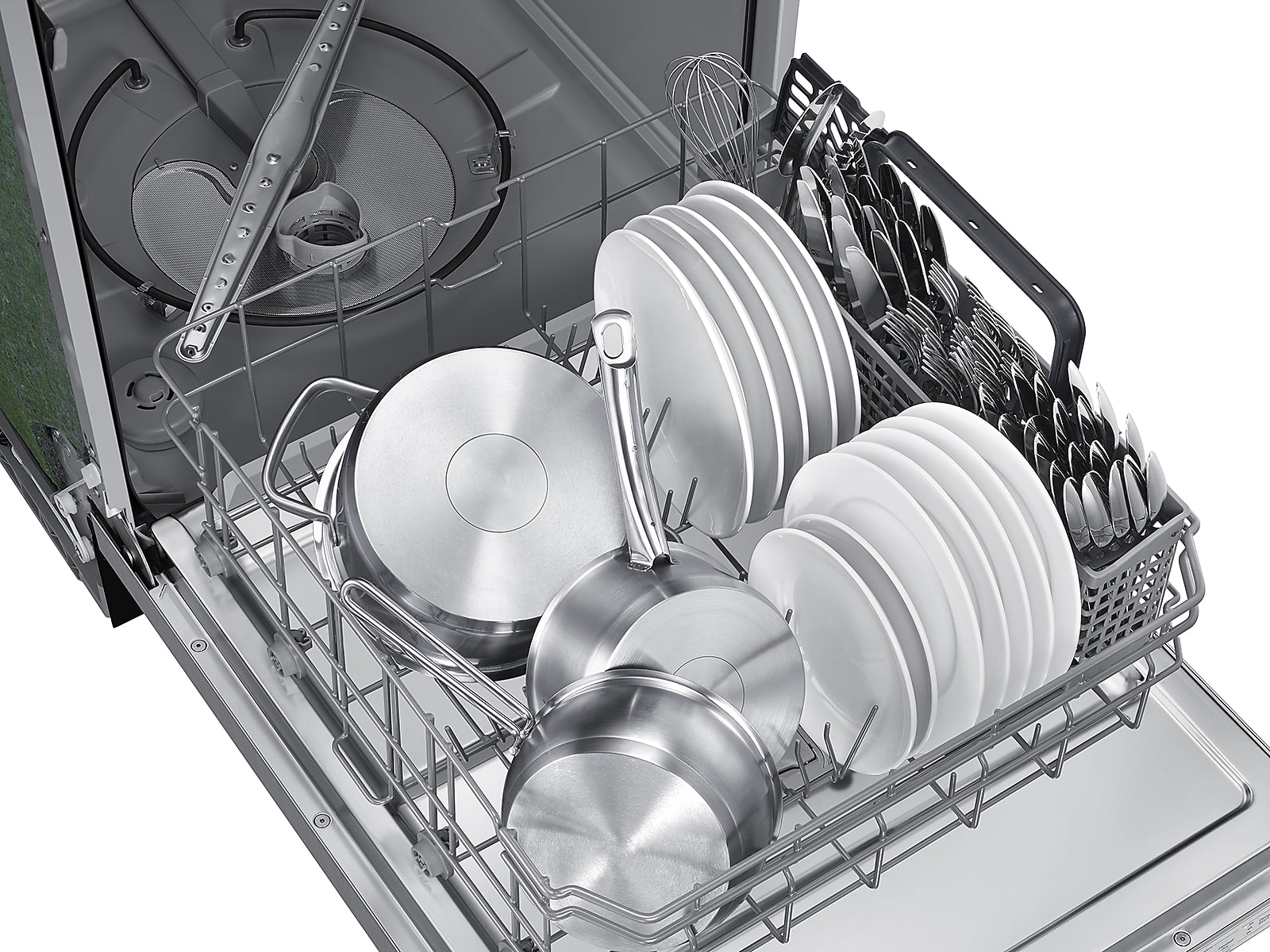 AutoRelease 51dBA Fingerprint Resistant Dishwasher with 3rd Rack in Silver(DW80CG4051SRAA)