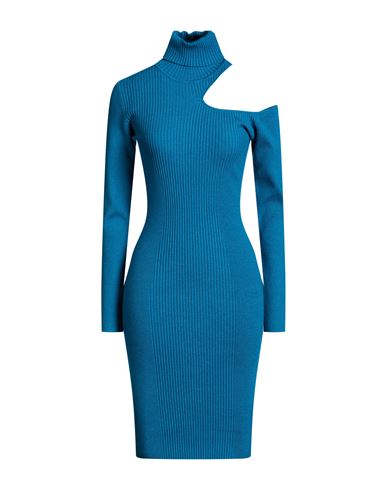 Woman Midi dress Deep teal Size M Viscose, Polyester, Polyamide