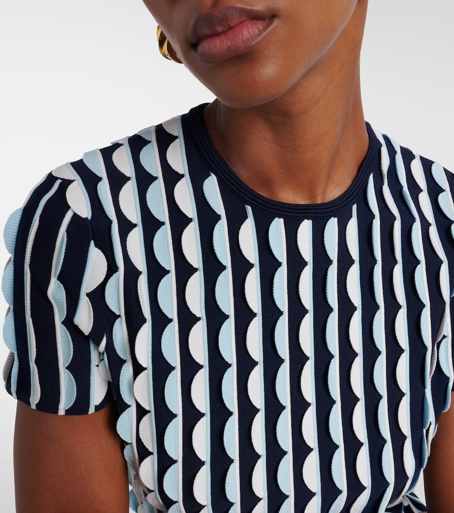 Kendra knitted scalloped top