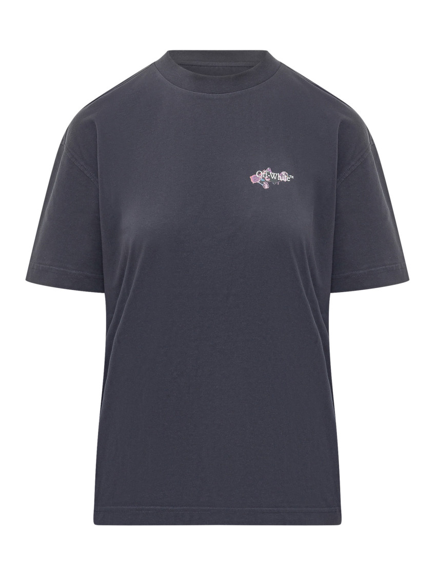 Blue Graphic Crew Neck T-Shirt