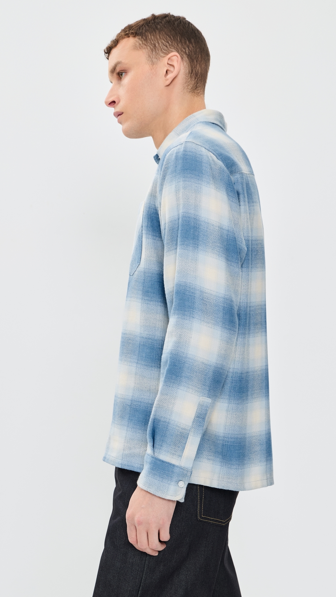 True Supple Flannel Faded Indigo