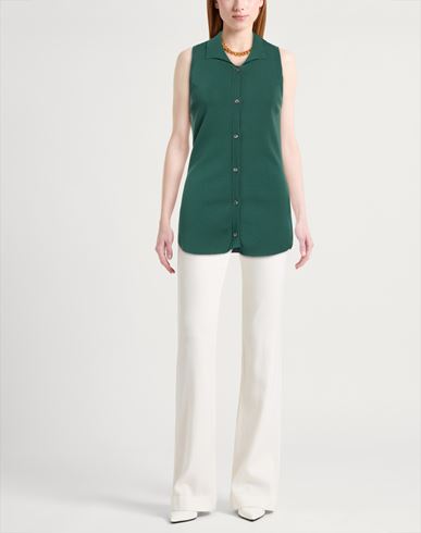 Woman Cardigan Dark green Size 6 Viscose, Polyamide
