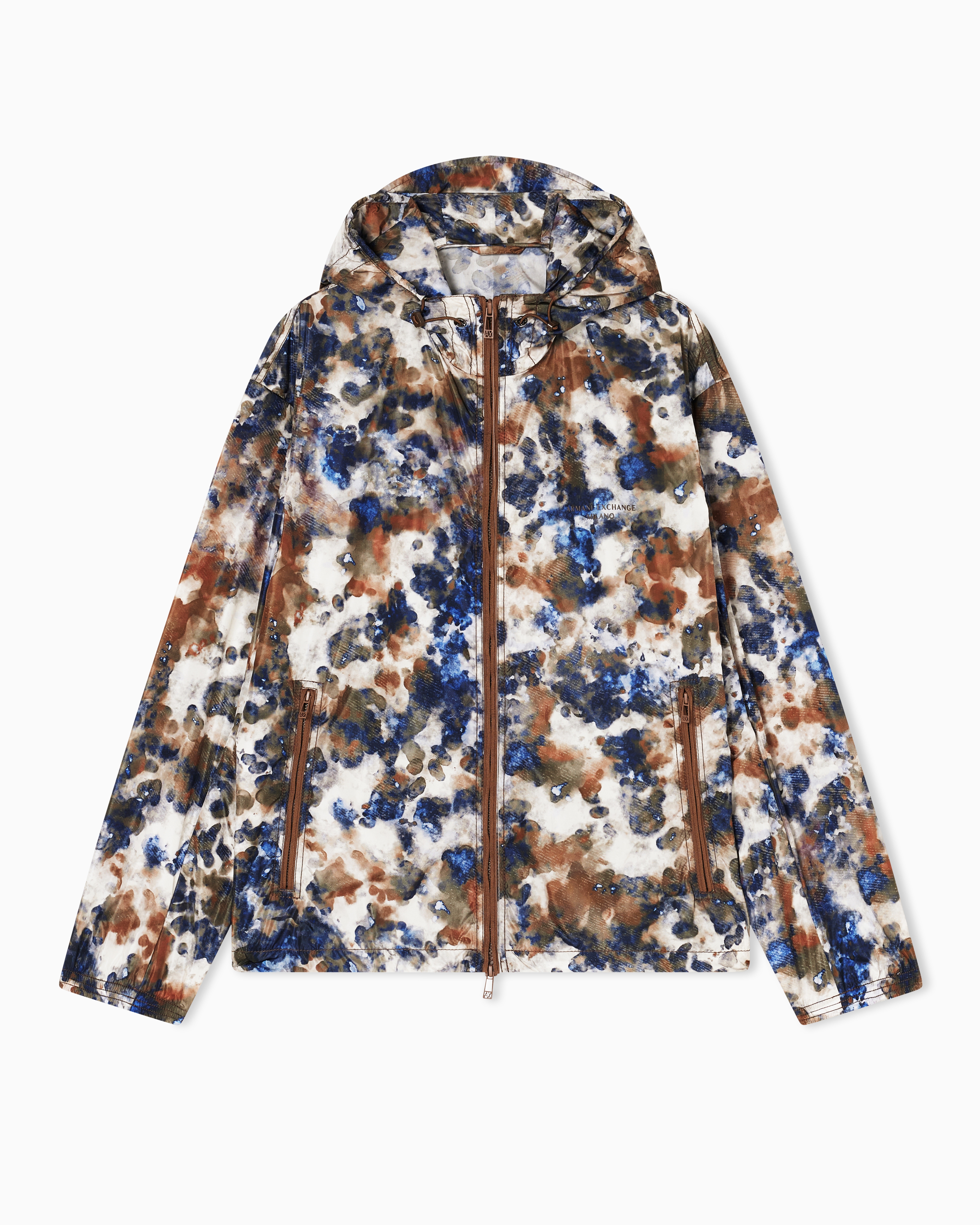 Lightweight windbreaker made of technical nylon