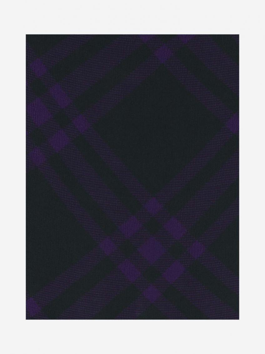 Silk Skirt With Check Pattern