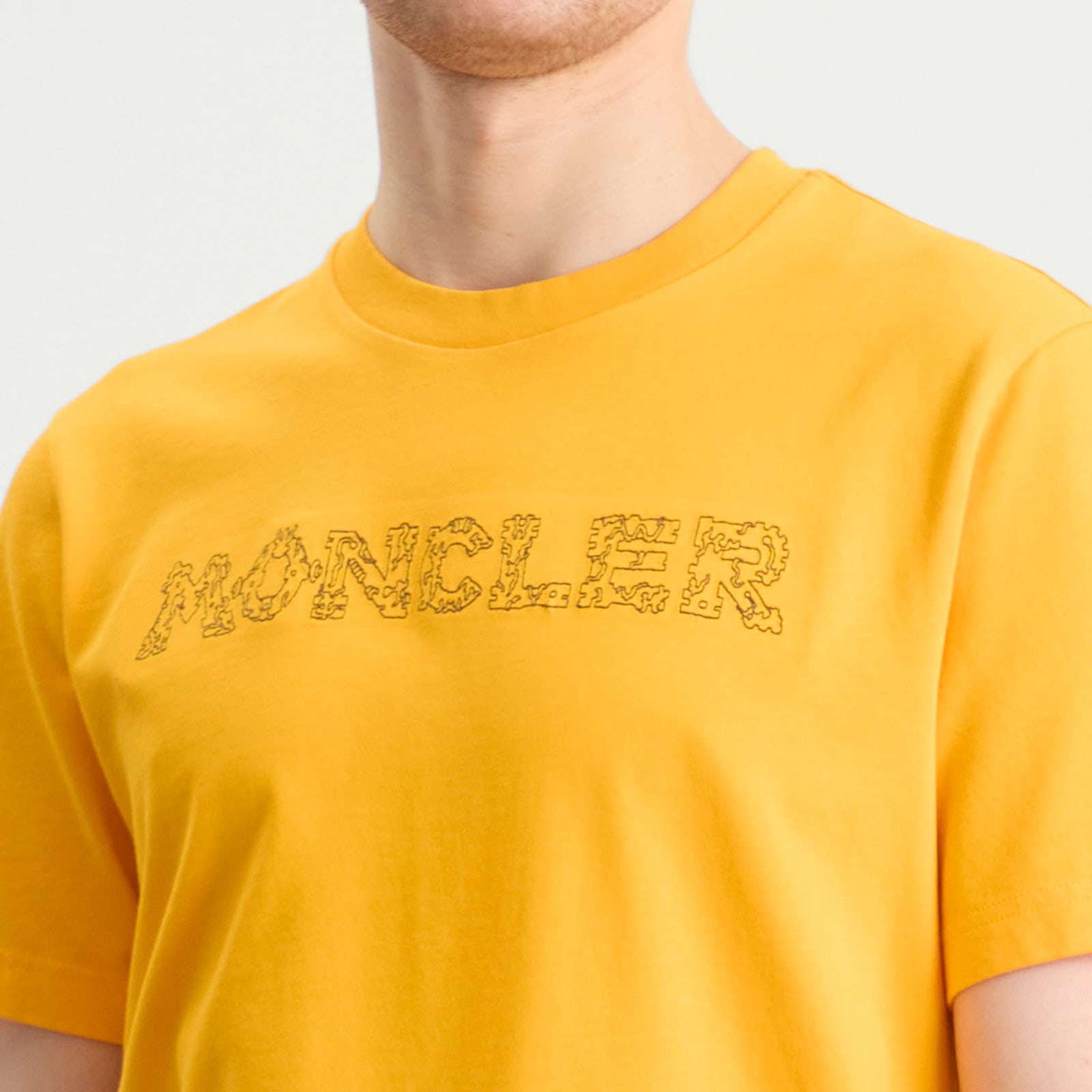 Men's Sketch Logo T-Shirt in Yellow