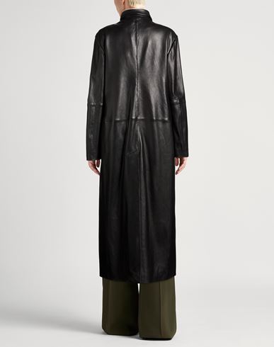 Woman Overcoat & Trench Coat Black Size 10 Sheepskin