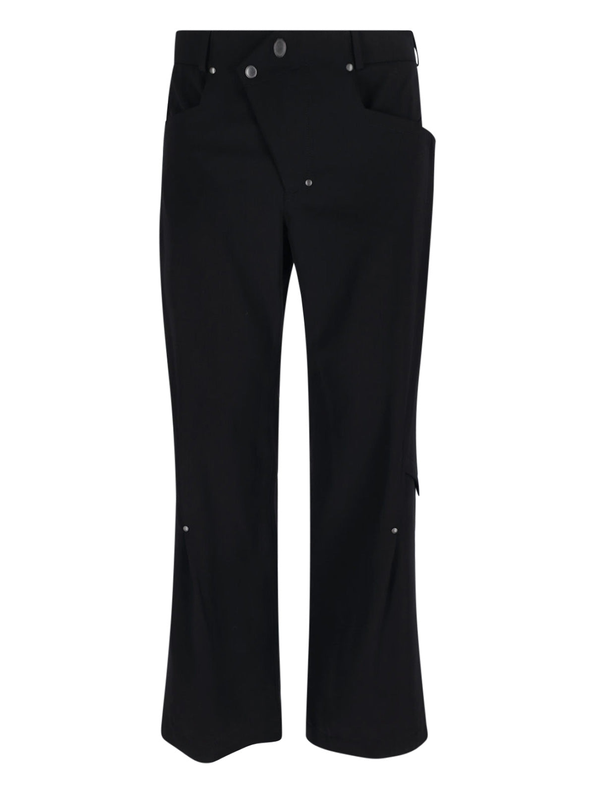 Tailored Wool-Blend Trousers with Stretch