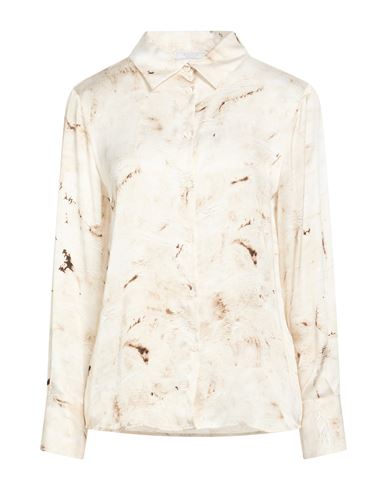 Woman Shirt Beige Size 10 Viscose