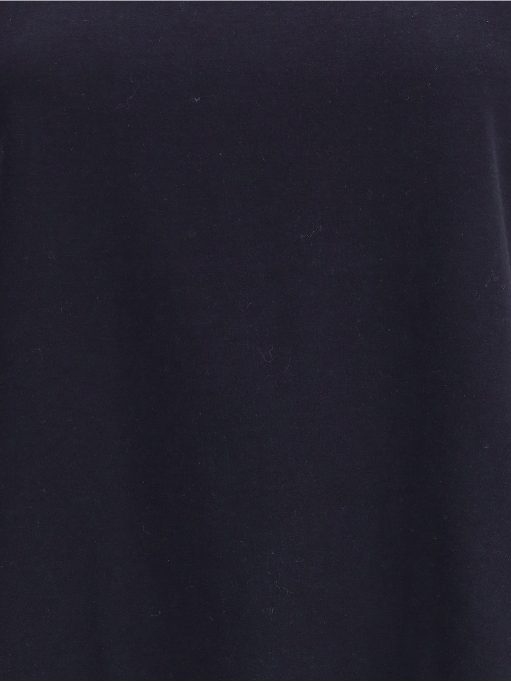 Embroidered Logo Cotton T-shirt — Navy
