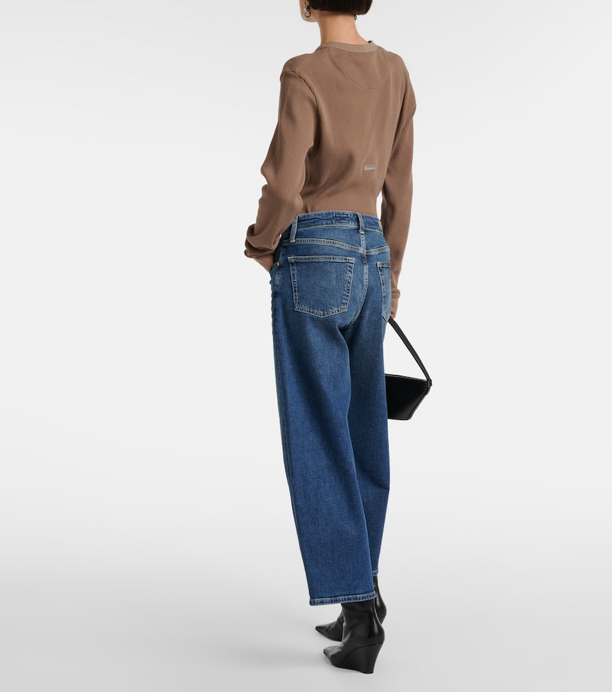 High-rise wide-leg jeans