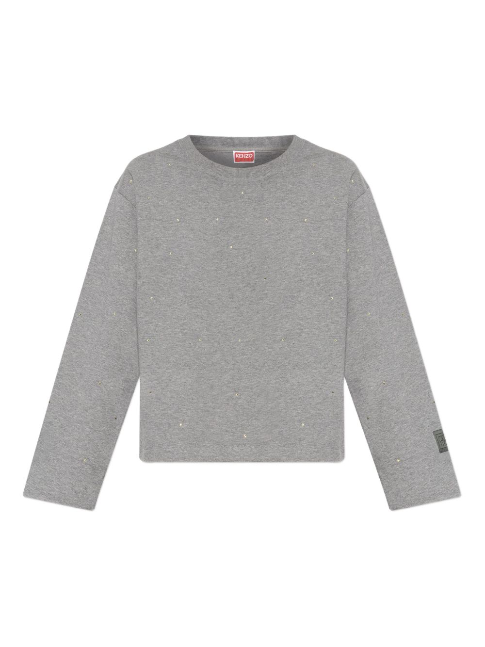 Crystal-embellished sweatshirt - Grey