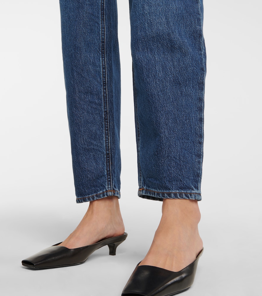 Toteme High-rise tapered jeans