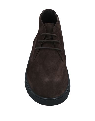 Man Ankle boots Dark brown
