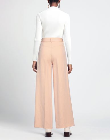 Forte_forte Woman Pants Apricot Size 1 Cotton, Linen, Acrylic, Wool