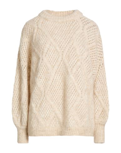 Woman Sweater Beige Size S Mohair wool, Nylon, Elastane
