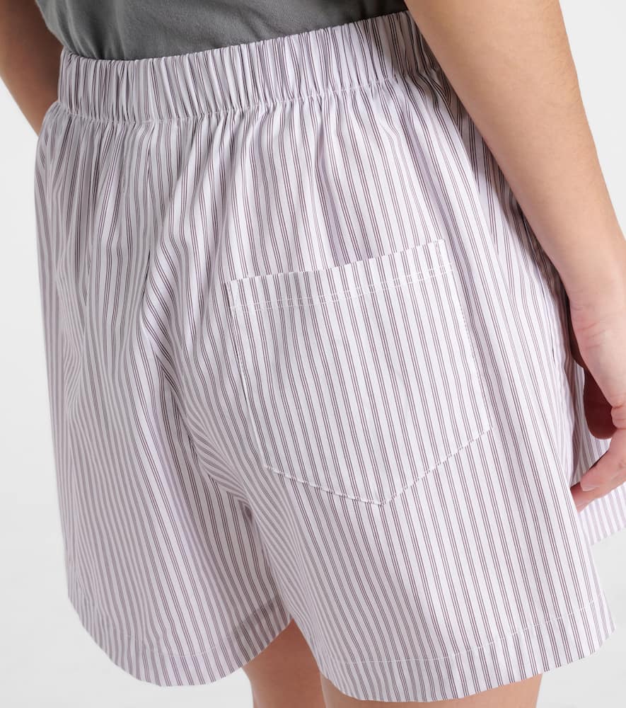 Yoshi striped cotton-blend twill boxers