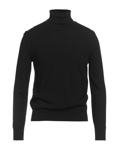 Man Turtleneck Black Size 38 Wool