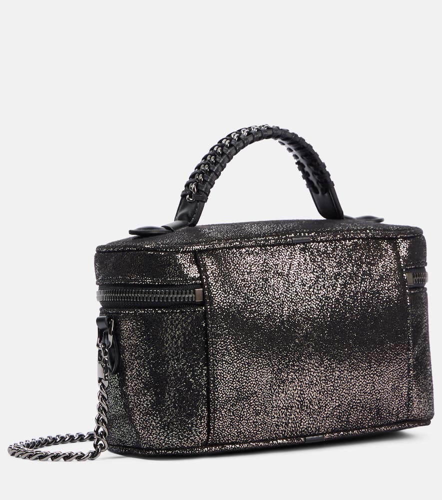 Falabella Mini metallic faux leather tote bag
