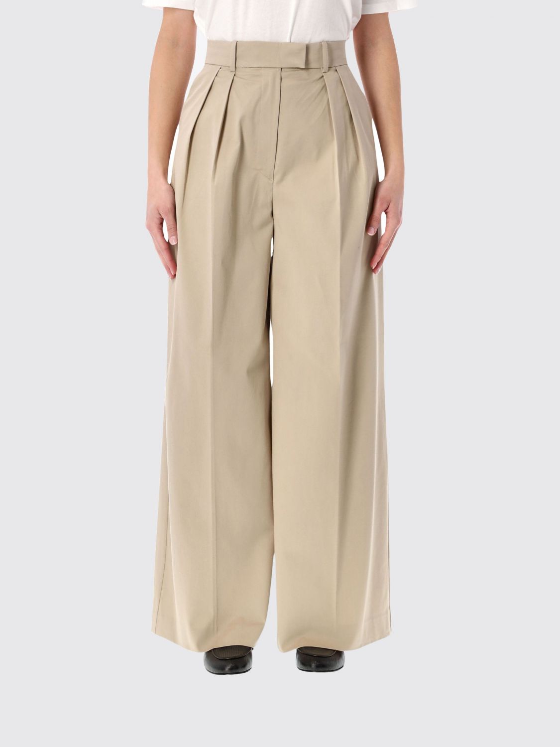 Pants Woman color Beige