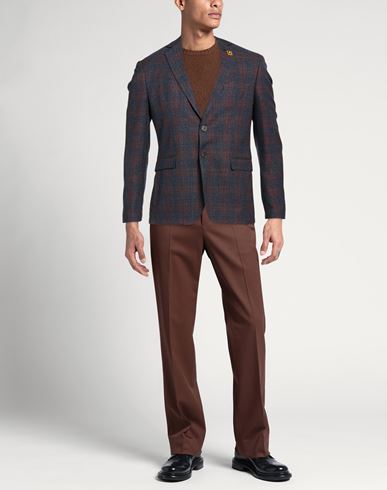 Man Blazer Blue Size 38 Polyester, Viscose