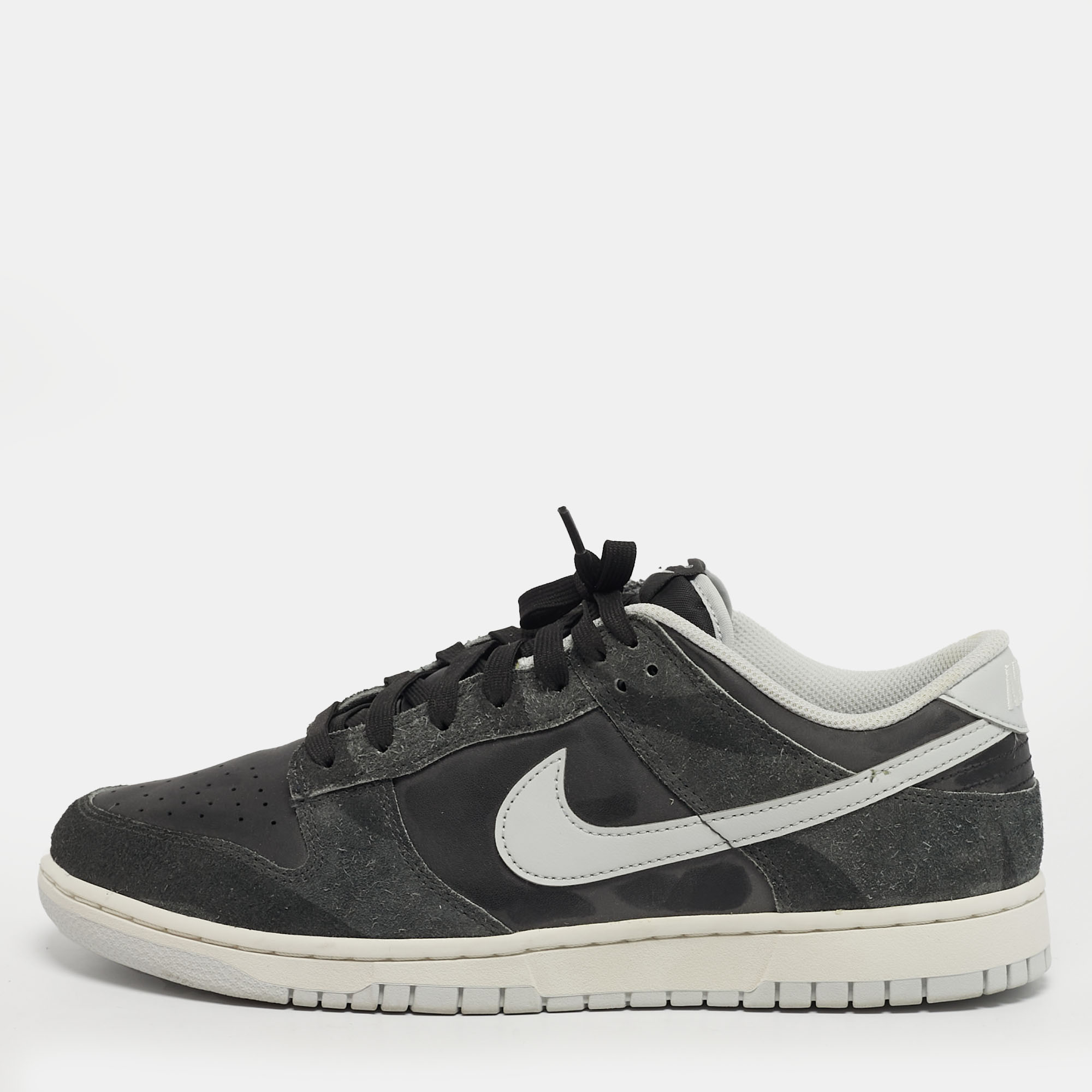 Nike Dunk Low Retro PRM Zebra Animal Pack 45 Multicolor Leather and Suede Sneaker