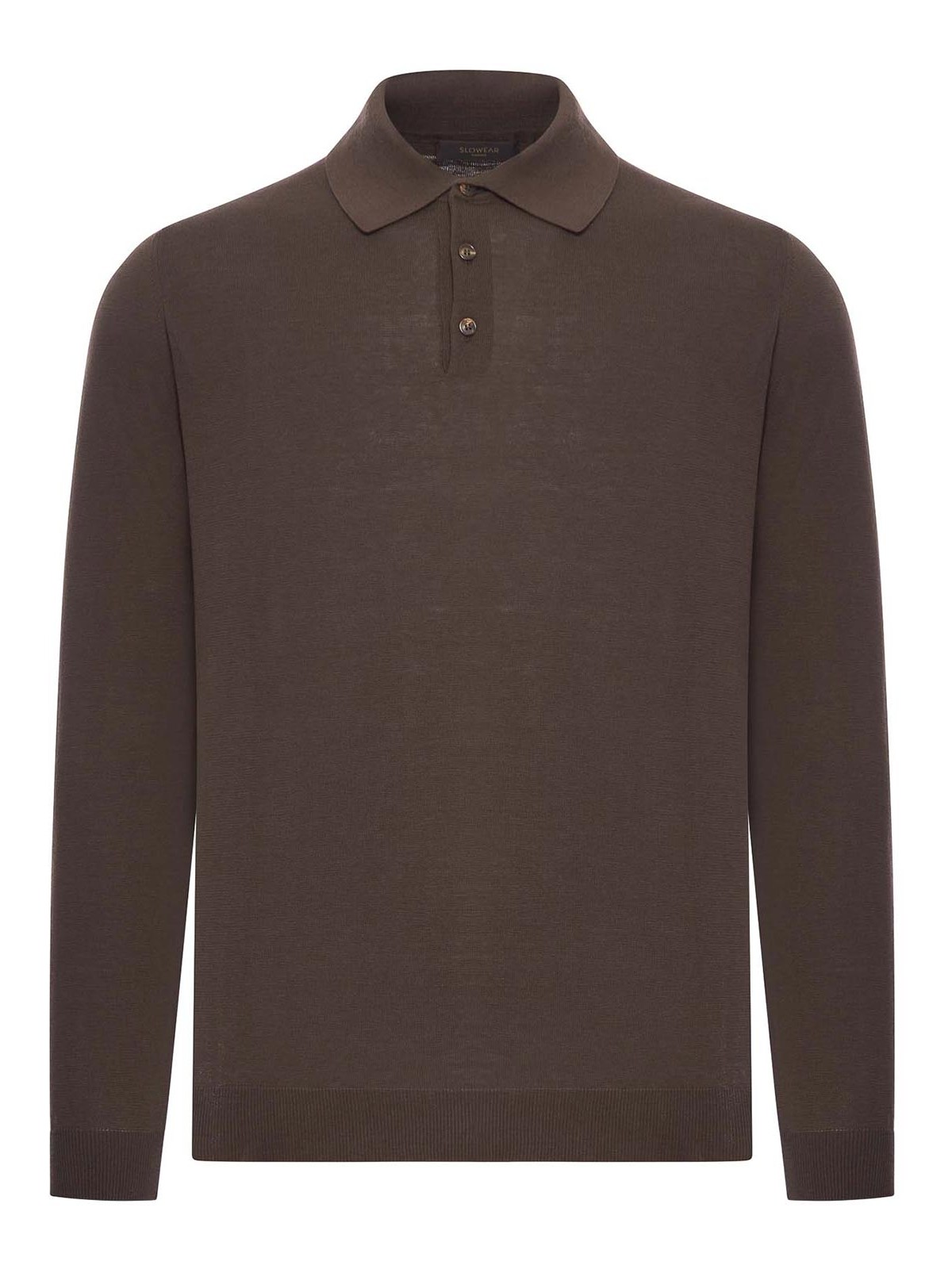 Slim Fit Cotton And Silk Polo Shirt