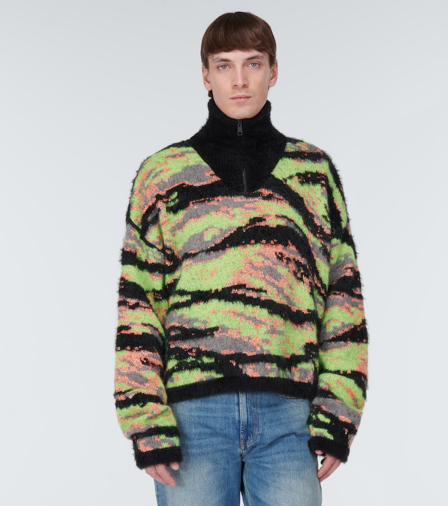 Tiger jacquard sweater