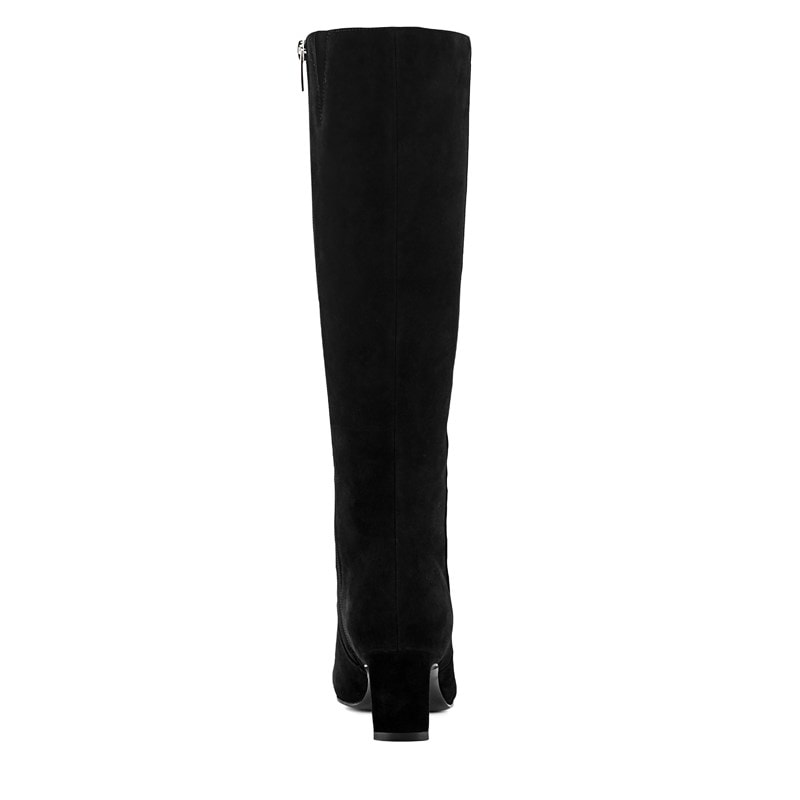 women's black dress boots knee high Nine West Women's Derand Boot - Black - Knee Boots