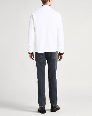 Man Cardigan White Size XL Cotton, Polyamide