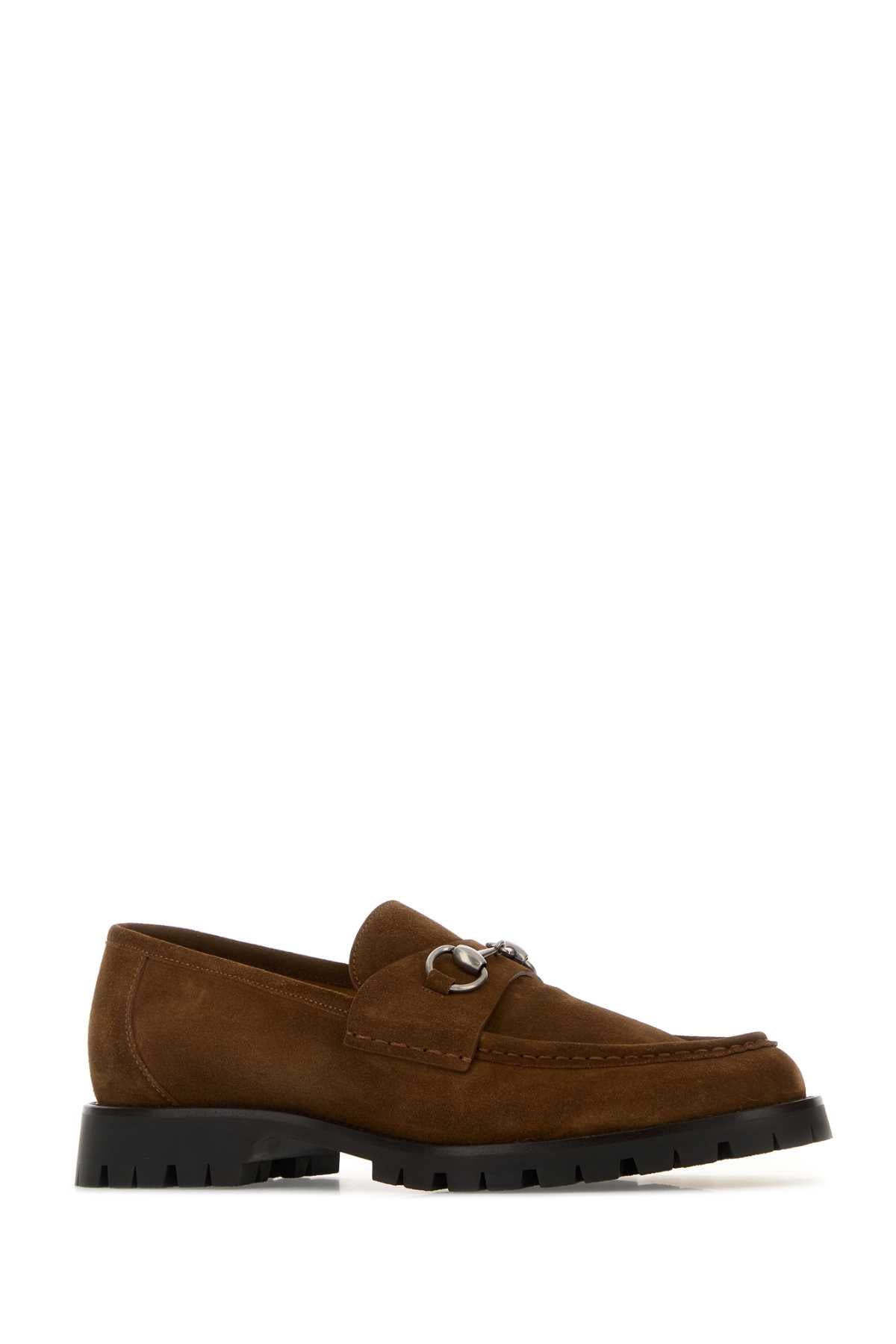 Gucci Brown Suede Loafer