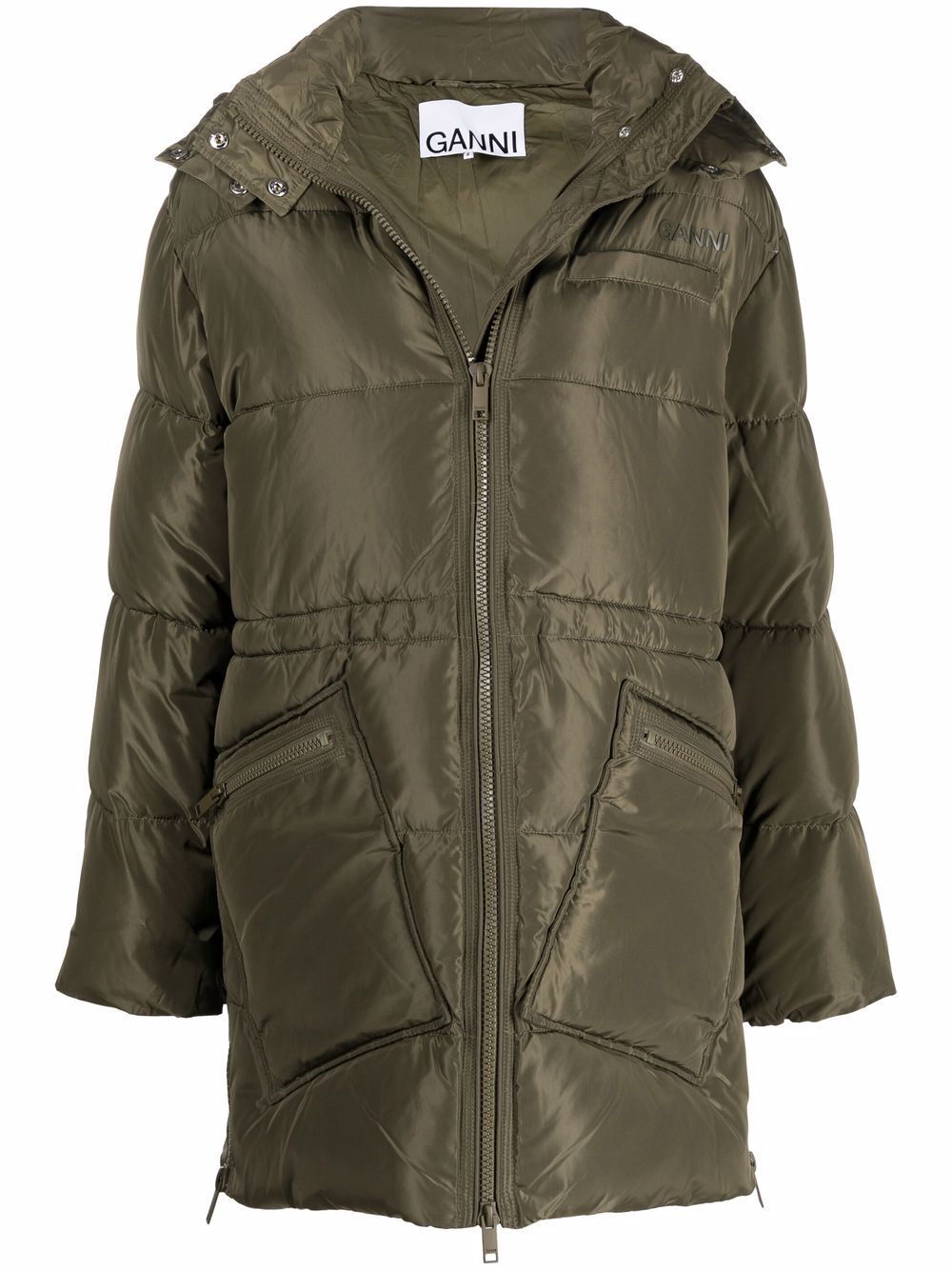 Padded hooded coat - Yellow