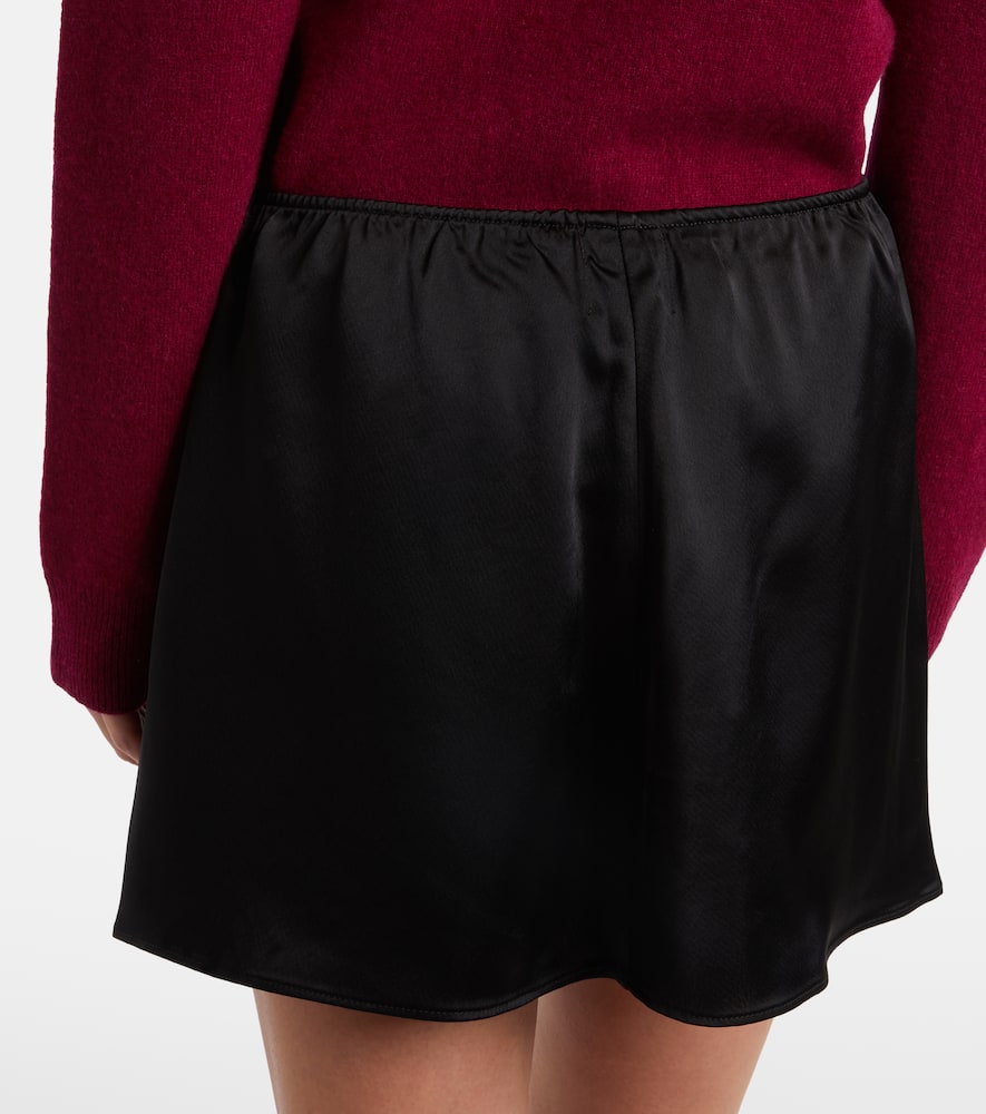 Barb satin miniskirt
