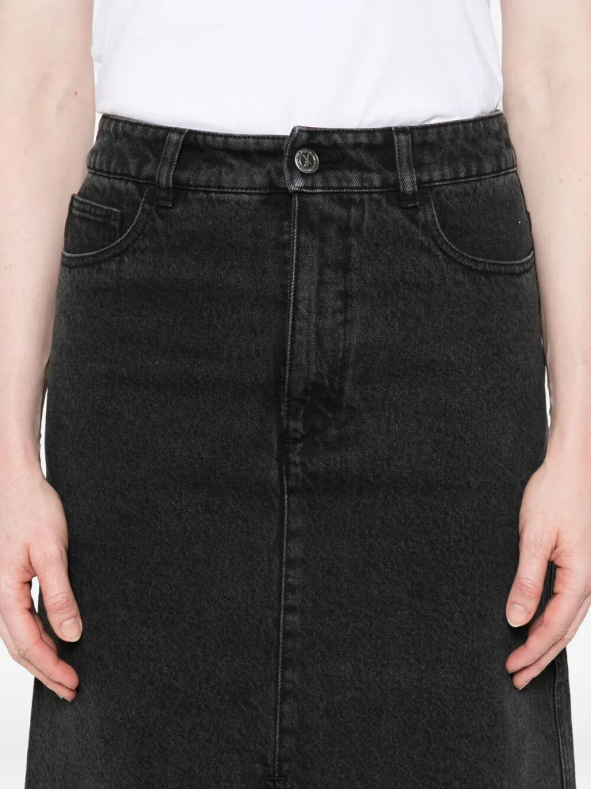 A. P.C. Georgia Denim Midi Skirt